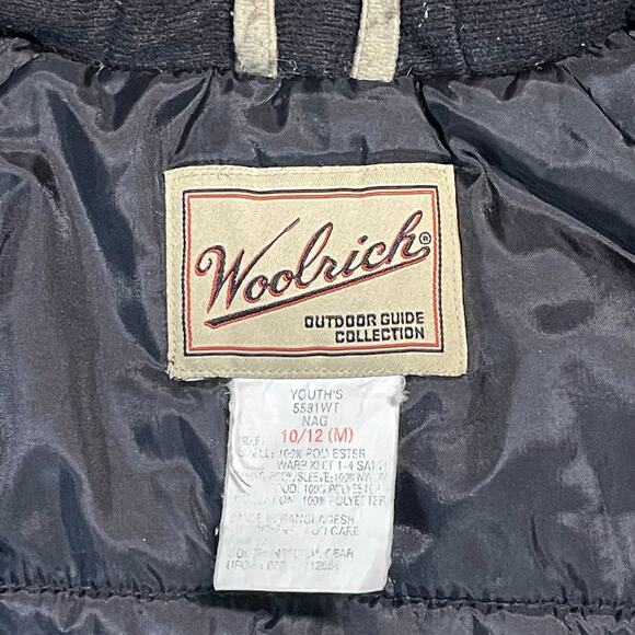 Woolrich Outdoor Guide Youth Hunting Jacket 10/12 Camo Hooded Coat Flaw Wearable - Picture 2 of 9